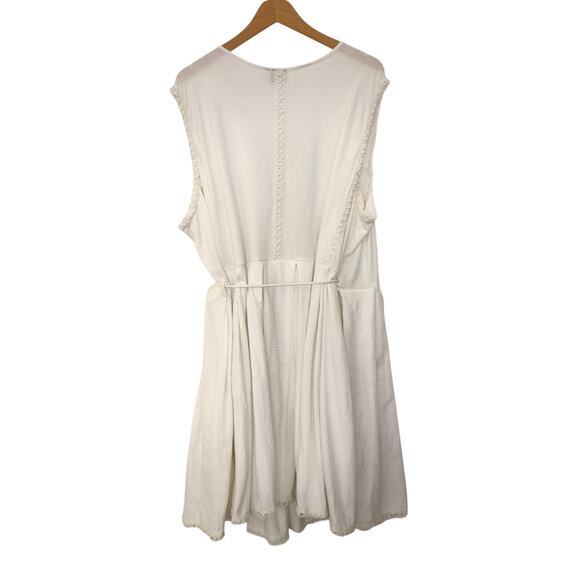 NWT ASOS Curve Mini Wrap Sundress with Embroidered Trim White Size 22 Sun Dress - Picture 7 of 10